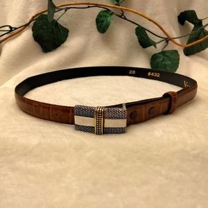 Vintage Vicenza genuine Italian leather belt